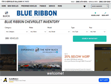 Tablet Screenshot of blueribbonautogroup.com